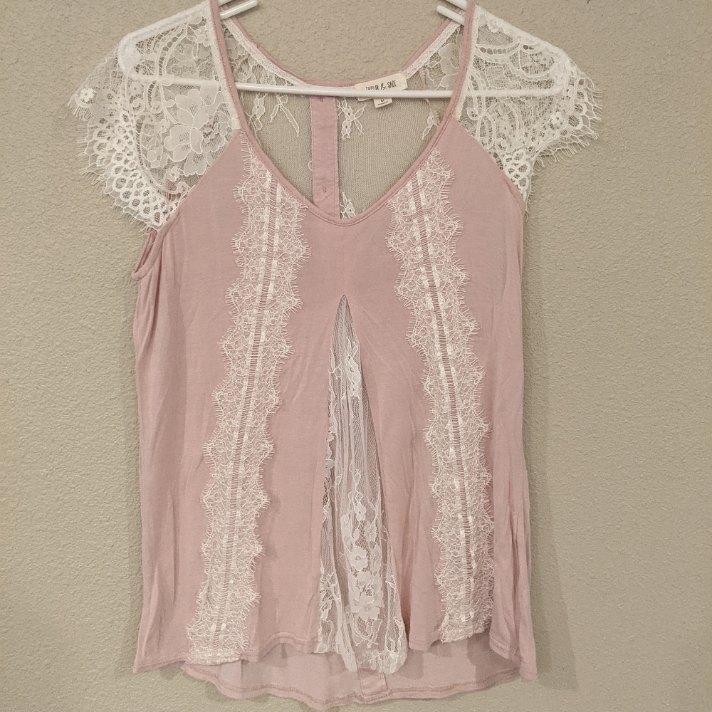 Pink Lace Top